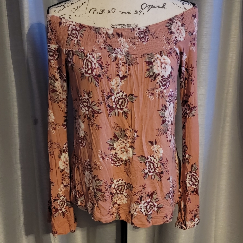 Ultra Flirt Juniors Off-The-Shoulder Top Size S - Picture 2 of 7